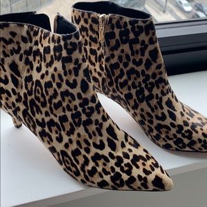 Sam Edelman Cheetah Booties w Kitten Heel